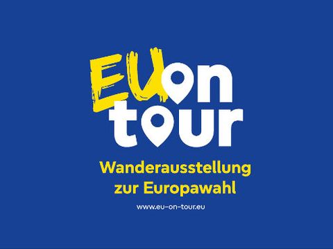 Logo EUontour - die Wanderausstelung zur Europawahl 
