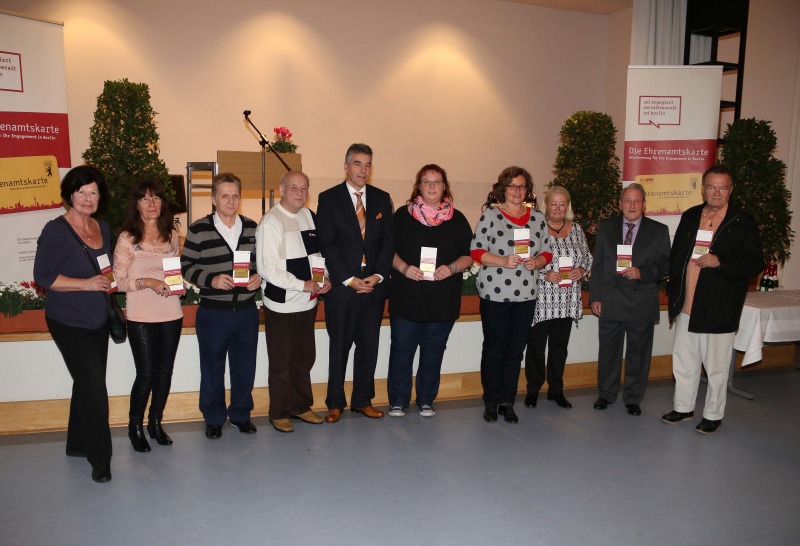 Verleihung der Ehrenamtskarte für Freiwillige aus Charlottenburg-Wilmersdorf am 30.10.2014