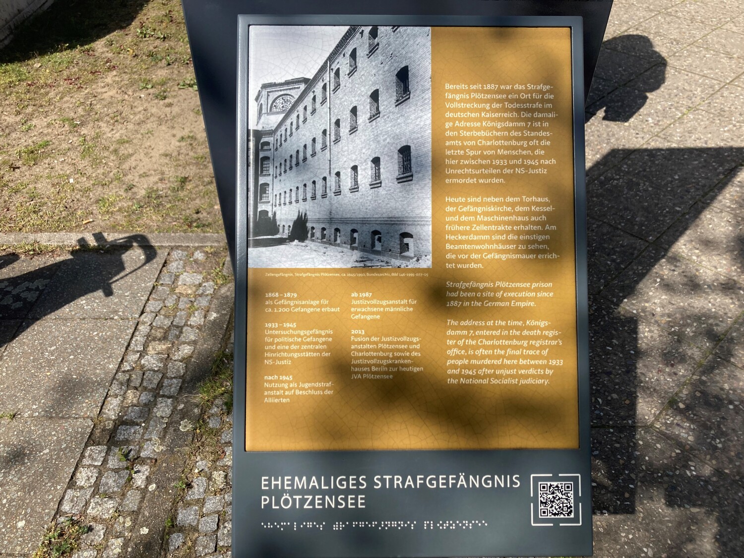 Station 2 - Pfad der Erinnerung - ehemaliges Strafgefängnis Plötzensee