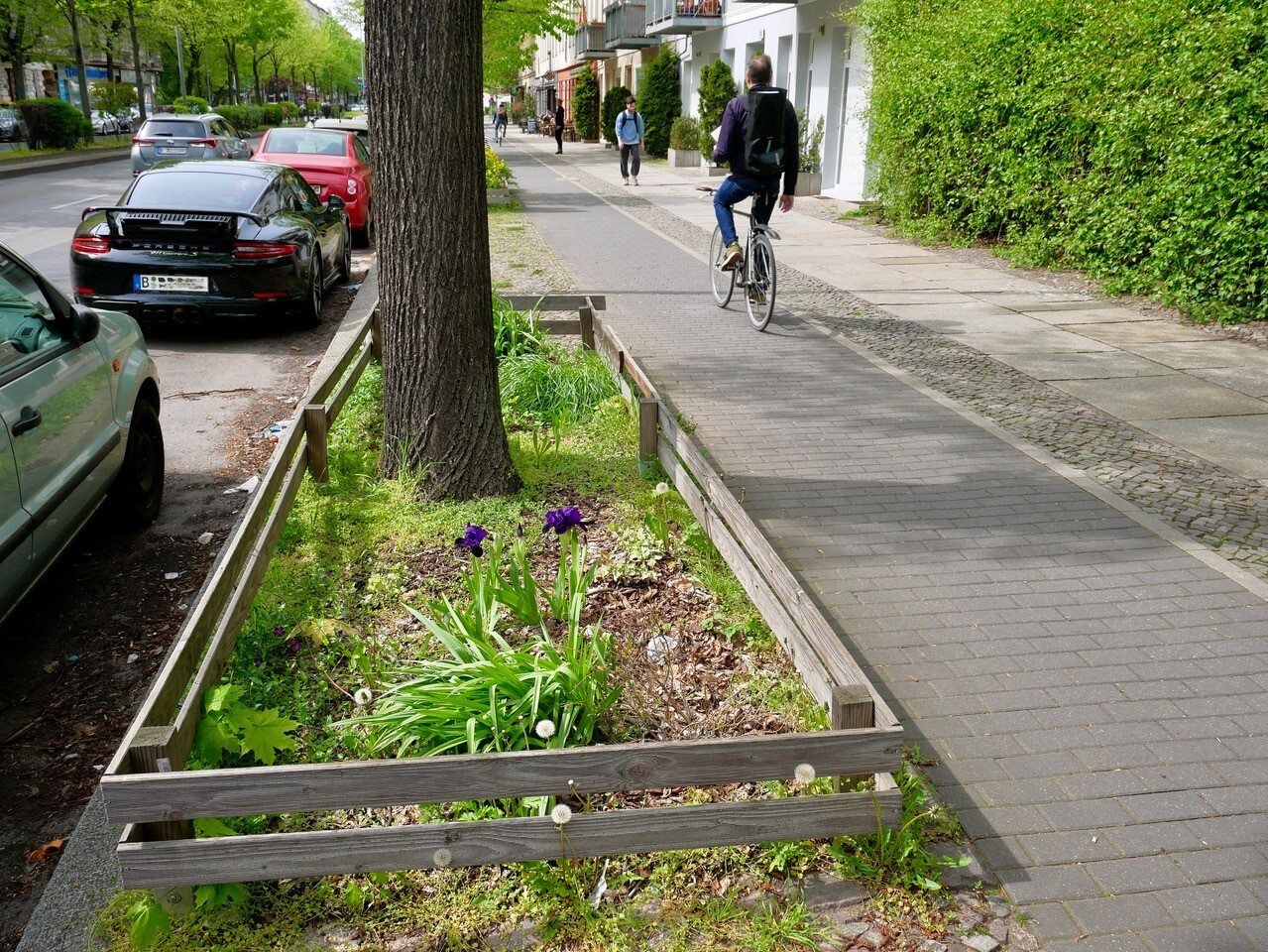 Urbanstraße - mit begrünter Baumscheibe, 04.05.2023