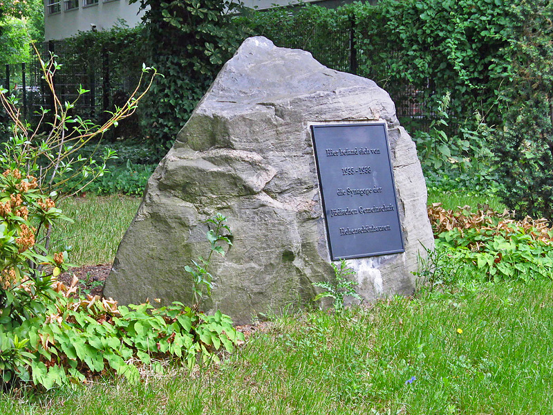 Gedenkstein für Synagoge Hohenschönhausen ­- unbekannter Künstler (2000)