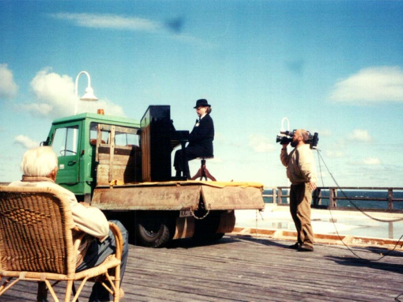 Dreharbeiten auf der Selliner Seebrücke 1997