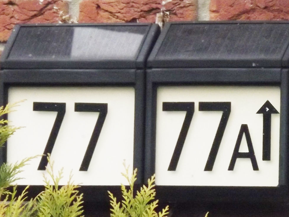 Beispiel 8 zur Grundstücksnummerierung