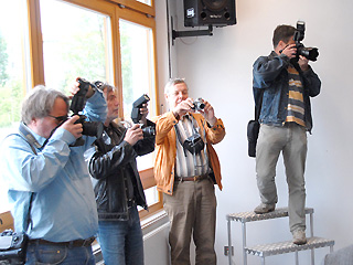 Fotografen mit Kameras