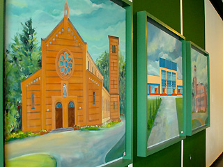 Gemälde der Krankenhauskirche und dem UKB