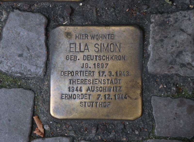 Stolperstein Ella Simon