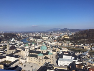 Blick von der Festeburg auf Salzburg