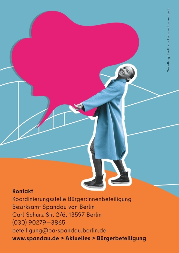 Faltblatt zum Spandauer Rahmenkonzept für die Beteiligung von Bürger:innen