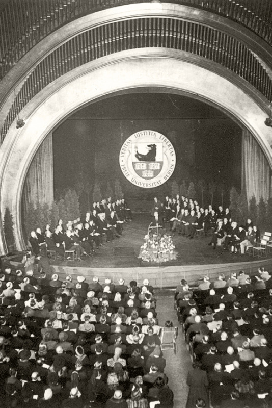 Gründungsveranstaltung der FU Berlin 1948