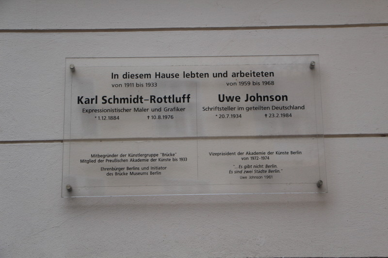 Gedenktafeln am Haus Nummer 14 in der Niedstraße