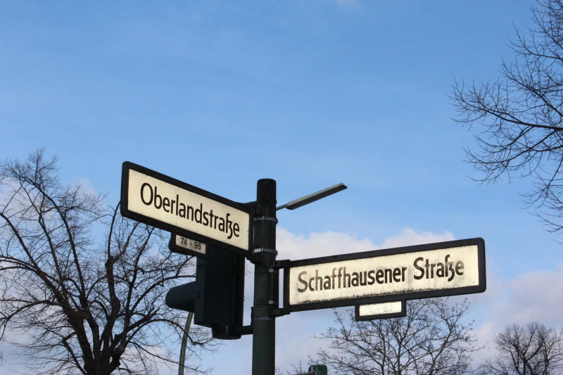 Oberlandstraße Ecke Schaffhausener Straße