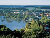 Blick vom Aussichtsturm Jörnberg auf Krakow am See