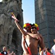 WM 2010 Fans bei Deutschland -Argentinien