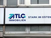 Schriftzug des ostdeutschen Immobilienunternehmens TLG