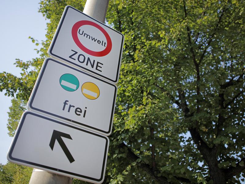 Verkehrszeichen für die Umweltzone