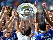 Feiernde Hertha-Spieler