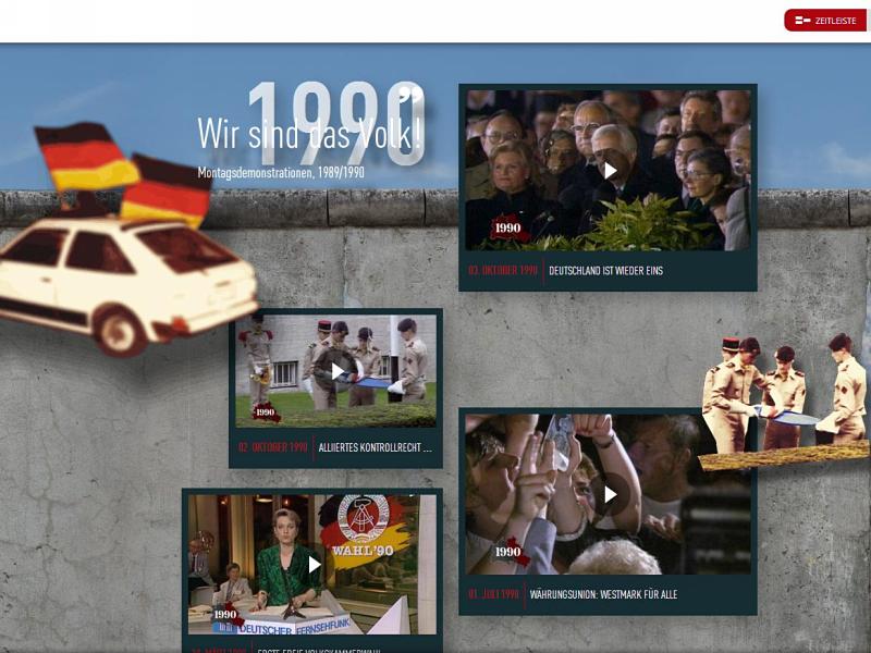 Website Berliner Mauer