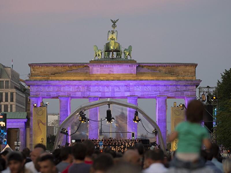 Berliner Philharmoniker live am Brandenburger Tor