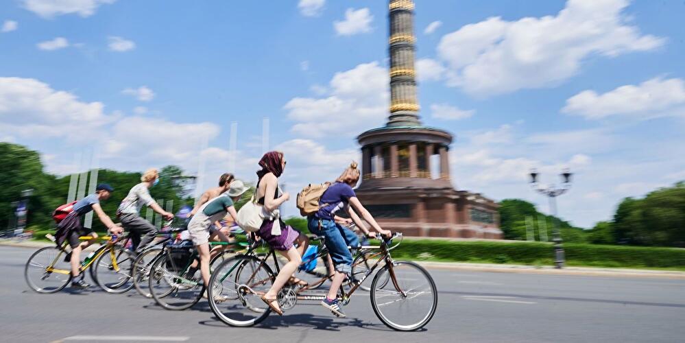 Fahrradsternfahrt in Berlin