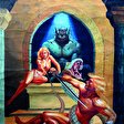 Ein Fantasy-Gemälde an der Wand in einem von Husseins sicheren Häusern
