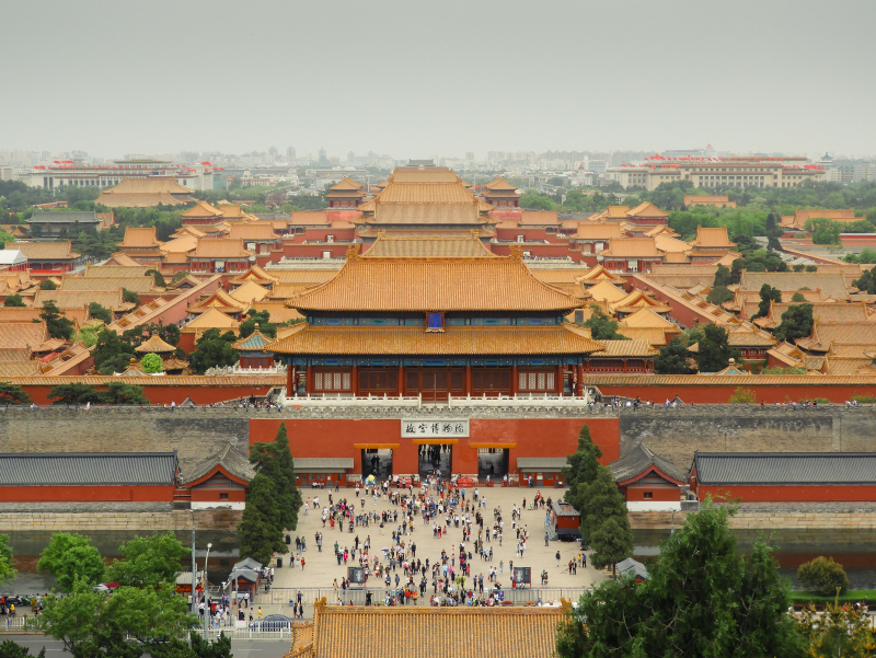 Alte königliche Paläste der verbotenen Stadt in Peking