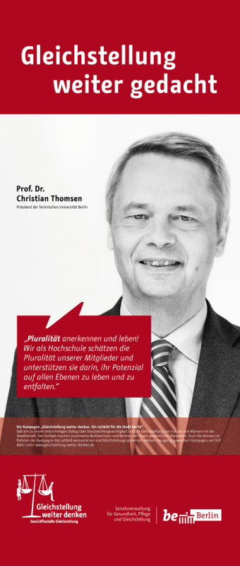 Prof. Dr. Christian Thomsen, Präsident der Technischen Universität Berlin 