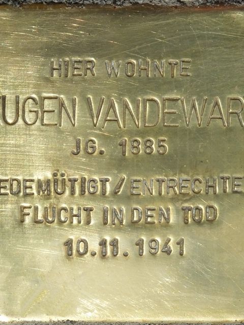 Stolperstein Eugen Vandewart, Foto:H.-J. Hupka