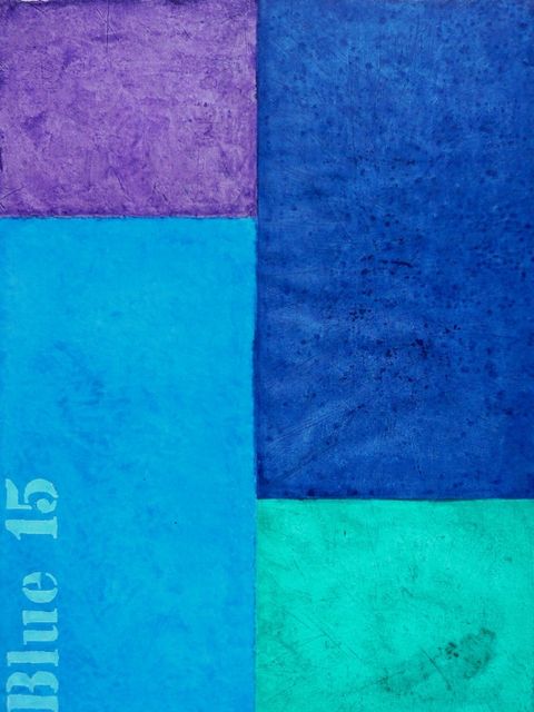 Thomas P. Kausel: 4 Organic Pigments, 2011, Acryl und Öl auf Büttenpapier (Bild: BA Reinickendorf)