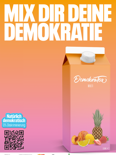Werbeplakat für das diesjährige Jugendforum (Bild: Partnerschaft für Demokratie )