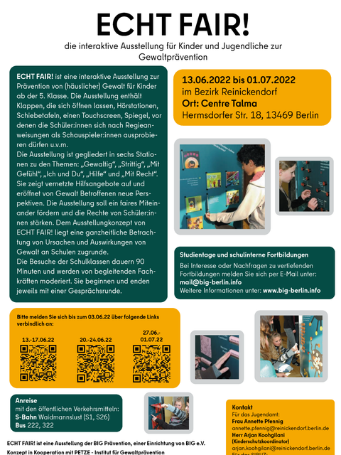 Flyer EchtFair! (Bild: BA Reinickendorf)