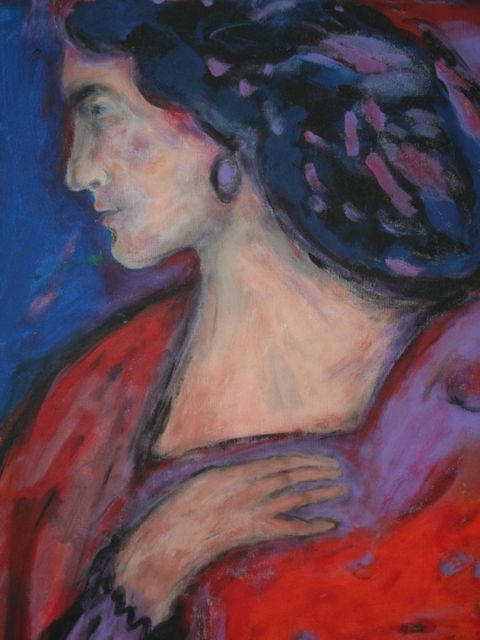 Friedrich Kater: Nana, 2018, Acryl, 60 cm x 50 cm (Bild: Friedrich Kater)