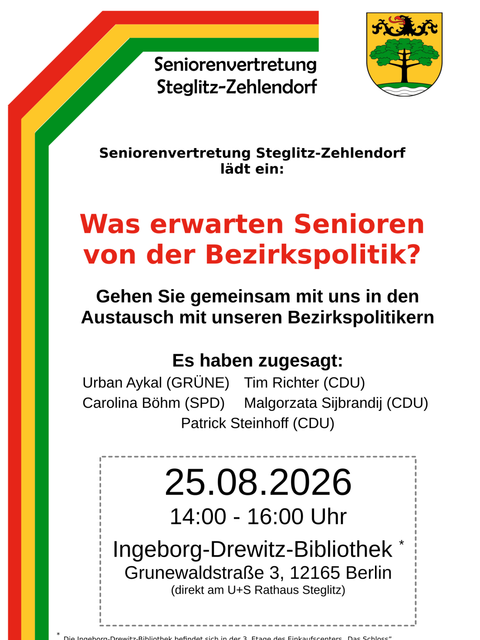Einladung zum Austausch mit den Bezirkspolitikern