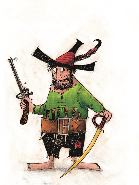 Der Räuber Hotzenplotz Illustration frei