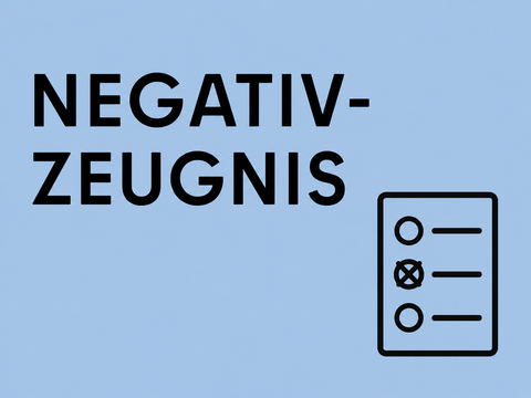 Symbol für ein Negativzeugnis