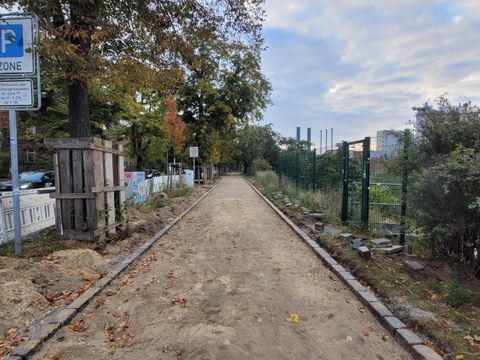 Fahrradstraße Nordufer: Erste Bauphase