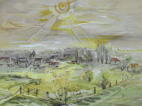 Dorf Heiligensee, 1940 (Bild: VG-Bildkunst)