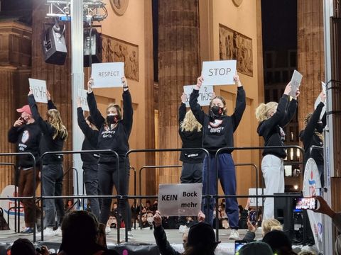 Klares Statement gegen Gewalt an Frauen und Mädchen. (Bild: BA Reinickendorf)