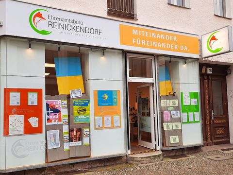 Außenansicht vom Ehrenamtsbüro Reinickendorf am Standort in Tegel (Bild: Ehrenamtsbüro Reinickendorf)