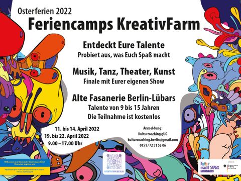 Plakat fürs Osterferiencamp (Bild: BA Reinickendorf)