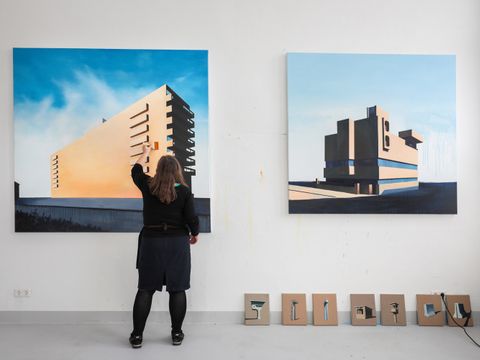 Das Atelierhaus bietet Künstlerinnen und Künstlern Platz zum Arbeiten (Bild: Antonia Richter)
