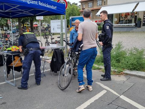 Radcodierung rund um den S-Bahnhof Frohnau (Bild: BA Reinickendorf)