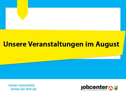 Veranstaltungen August 2026
