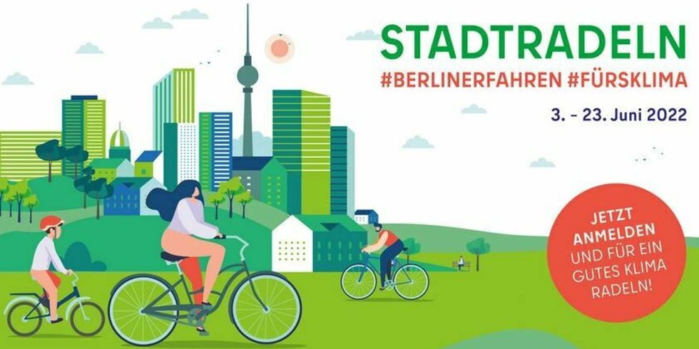 Fahhradfahren für das Klima.
