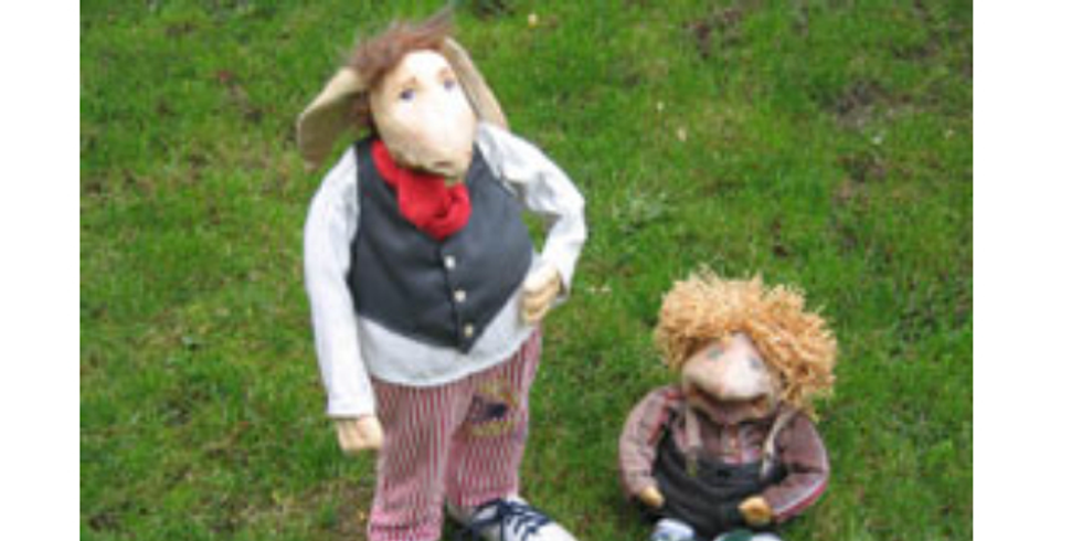 Figurentheater „Der Wettlauf zwischen dem Hasen und dem Igel“.