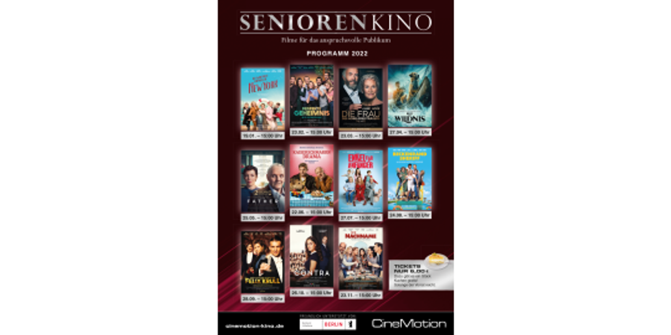 Seniorenkino 2022 Plakat