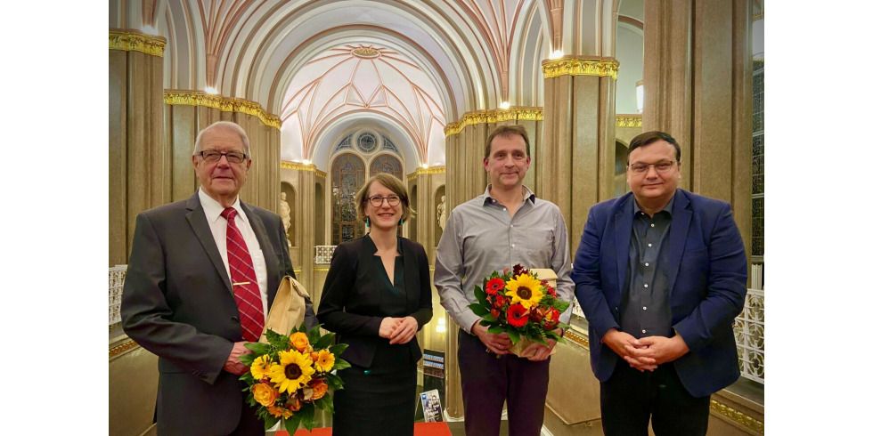 2022-11-09 Berliner Ehrennadel verliehen_v.l. K. Meißner, Wenke Christoph, A. Müller und M. Grunst