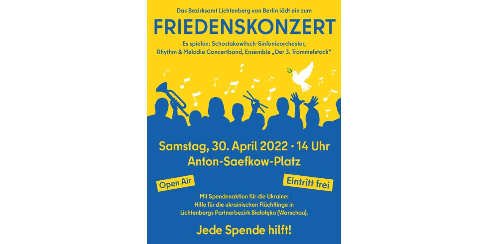 Poster Friedenskonzert