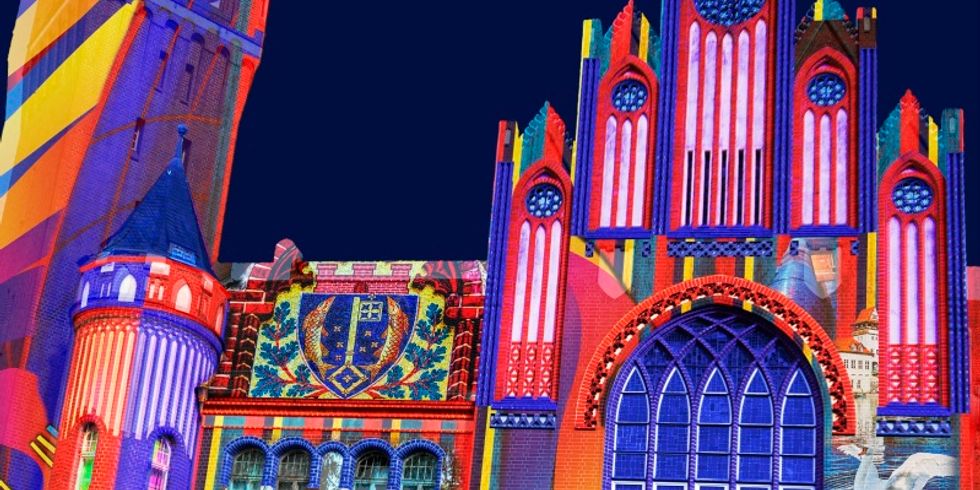 Visualisierung Rathaus Köpenick zum Festival of Lights 2020