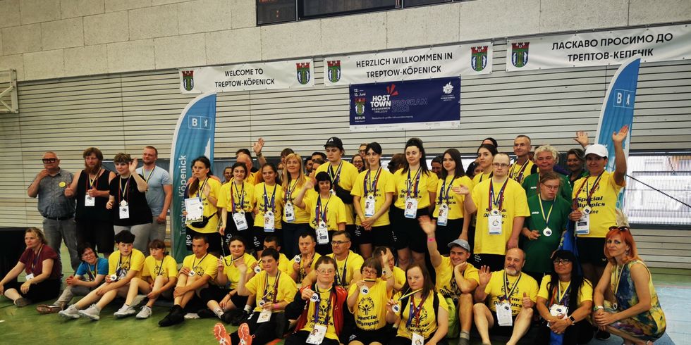 Ukrainische Delegation beim inklusiven Sportfest