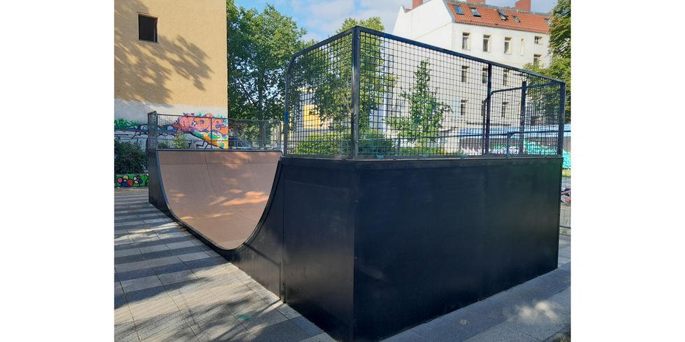 Sanierte Skateranlage in der Hasselwerder Straße